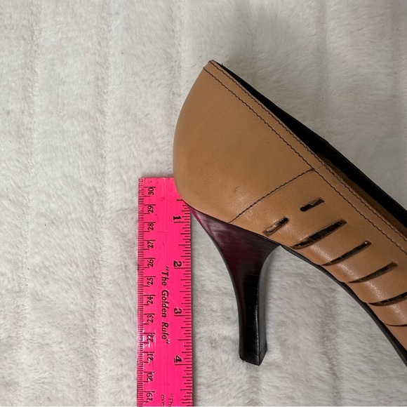 Franco Sarto ♥️ Tan cut out, peep toe Heels sz 10M - Picture 4 of 9